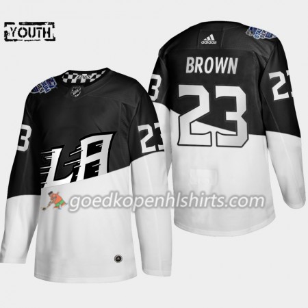 Los Angeles Kings Dustin Brown 23 Adidas 2020 Stadium Series Authentic Shirt - Kinderen
